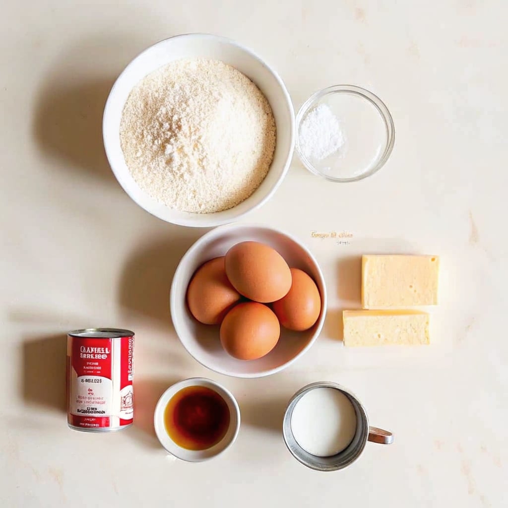Milk cake with condensed milk ingredients