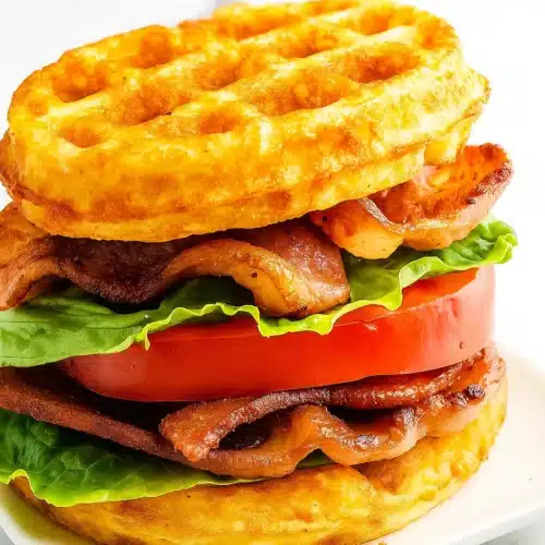Served Chaffles BLT