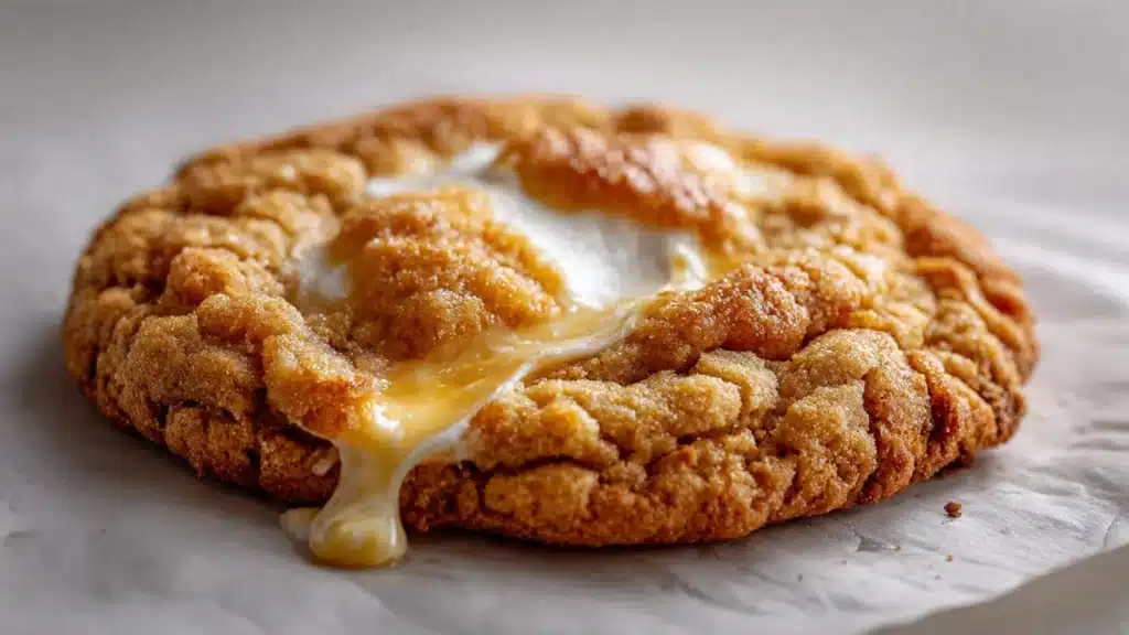 Brown Butter Marshmallow Crispy Cookies