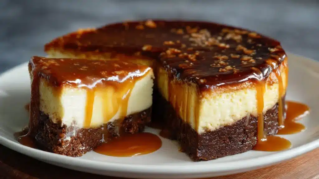 Caramel Brownie Cheesecake
