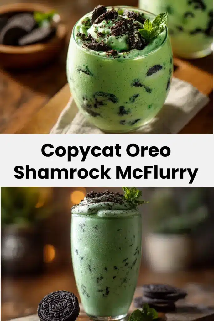 Copycat Oreo Shamrock McFlurry