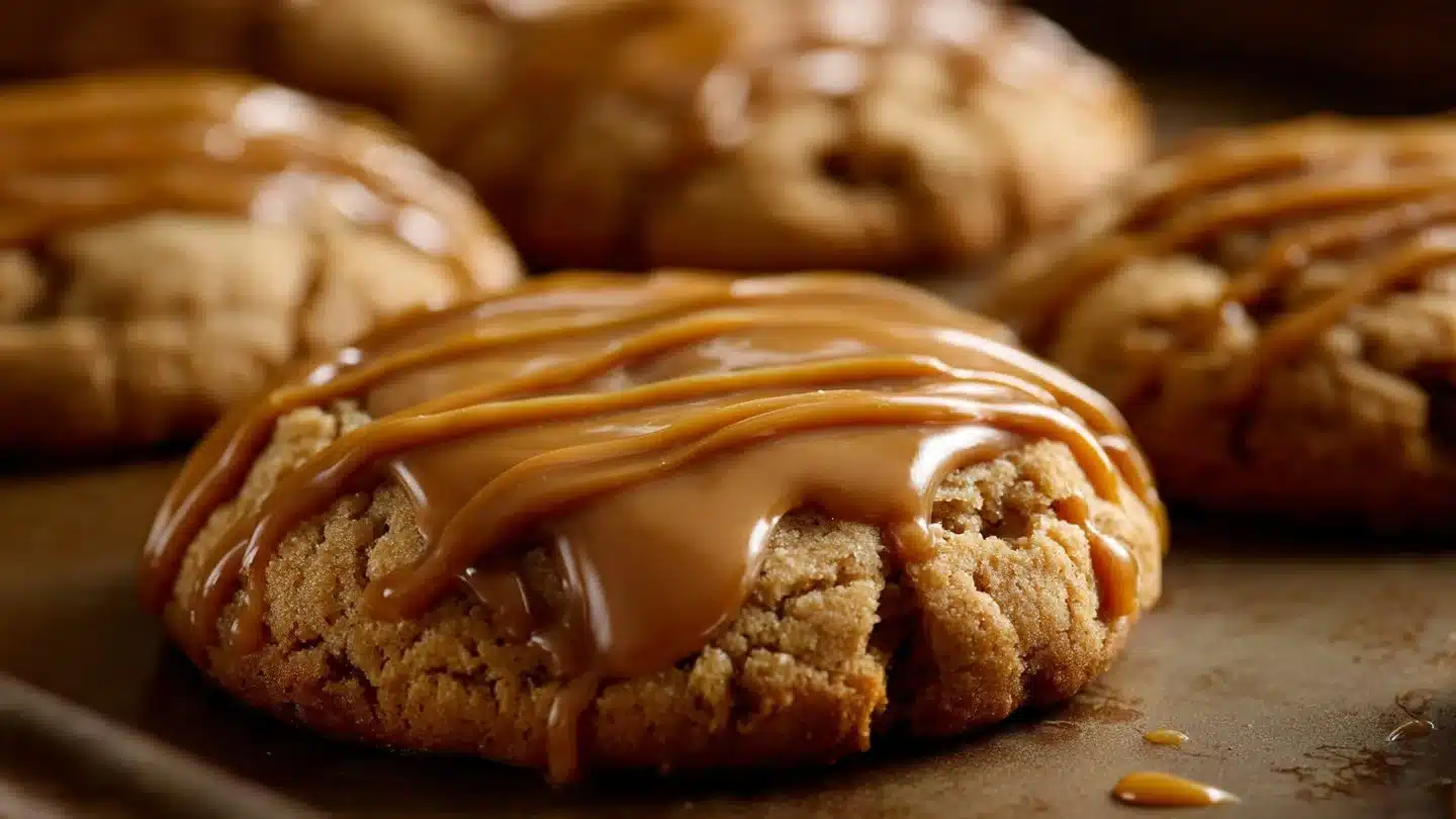 Crumbl Salted Caramel Cheesecake Cookies