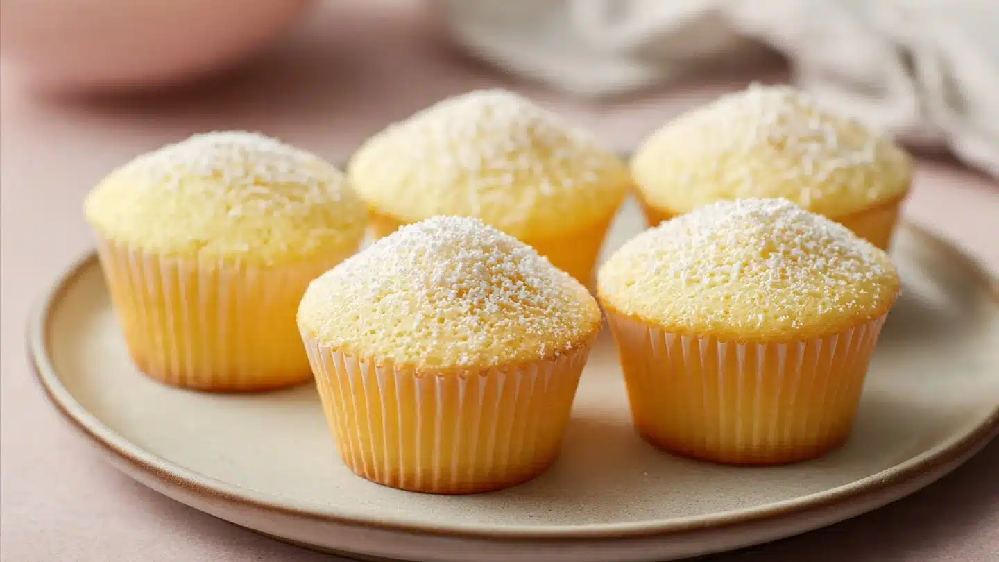 Fluffy Japanese Cotton Cheesecake Cupcakes