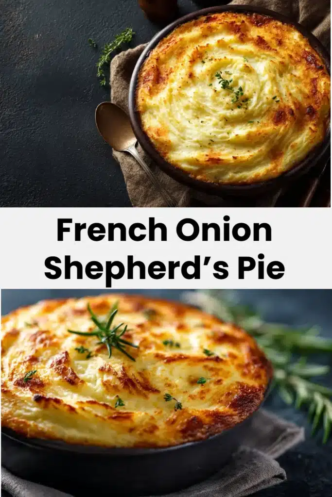 French Onion Shepherd’s Pie