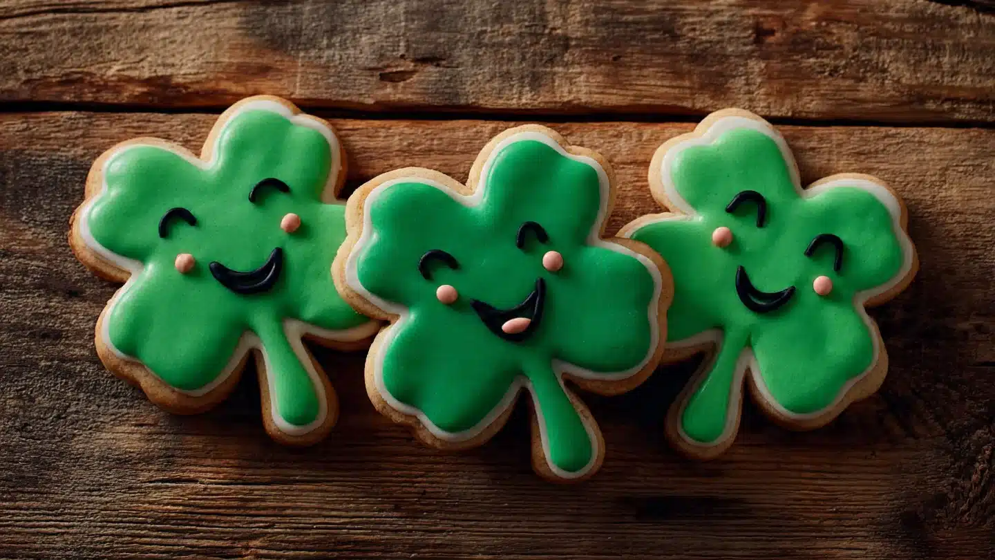 Shamrock Decorated Cookies