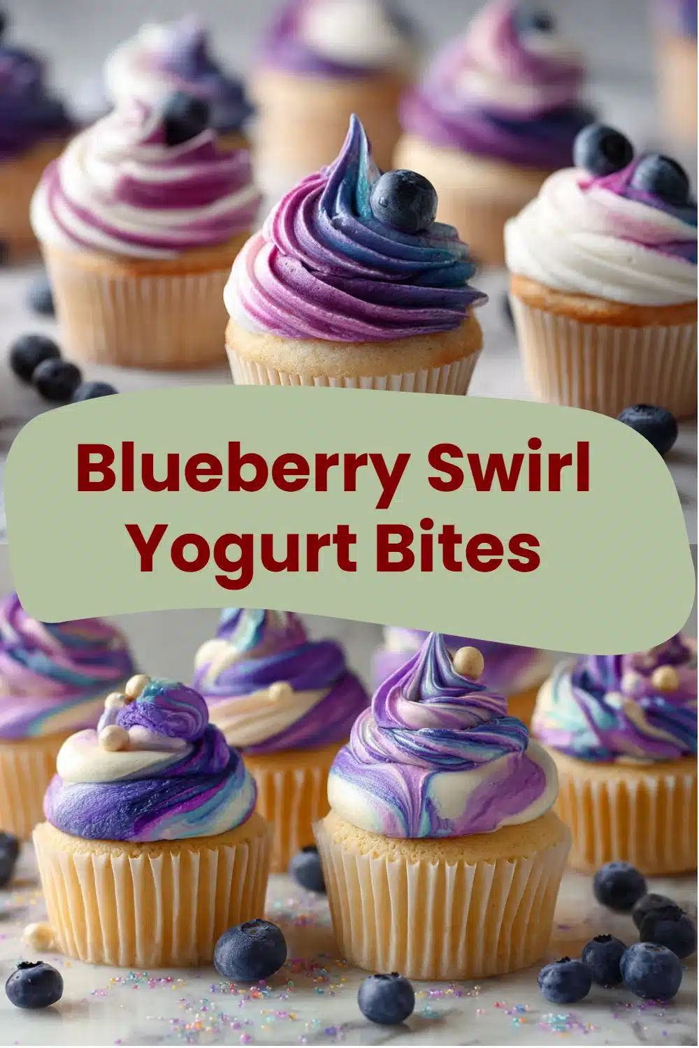 Blueberry Swirl Yogurt Bites