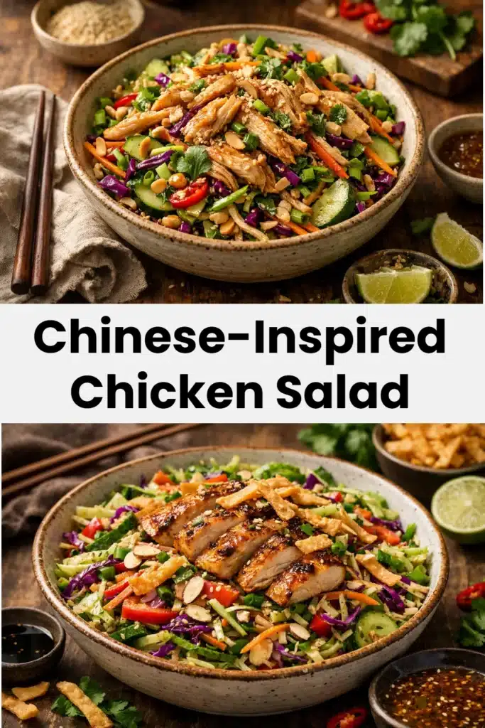 Chinese‑inspired chicken salad