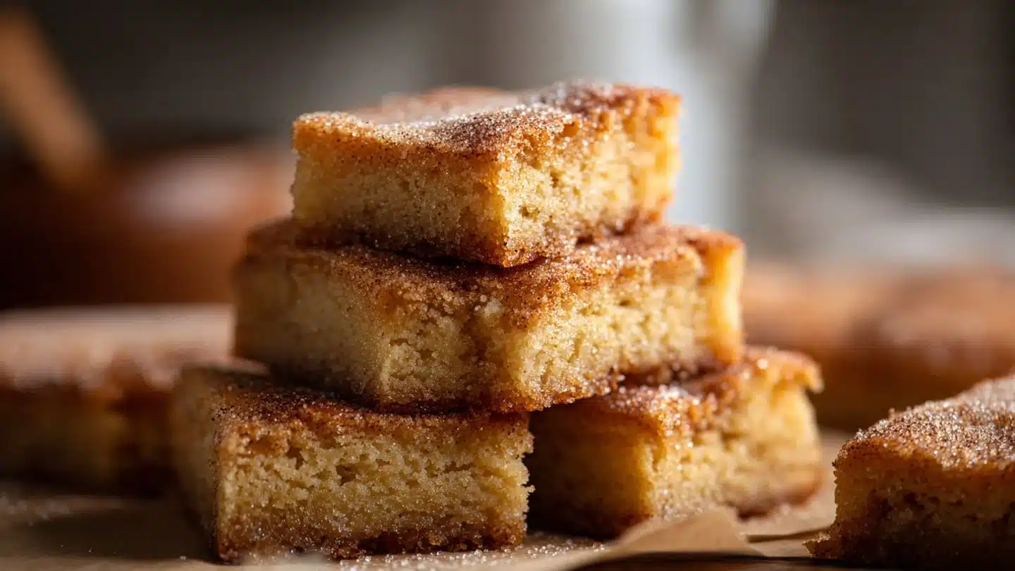 Cinnamon Sugar Blondies