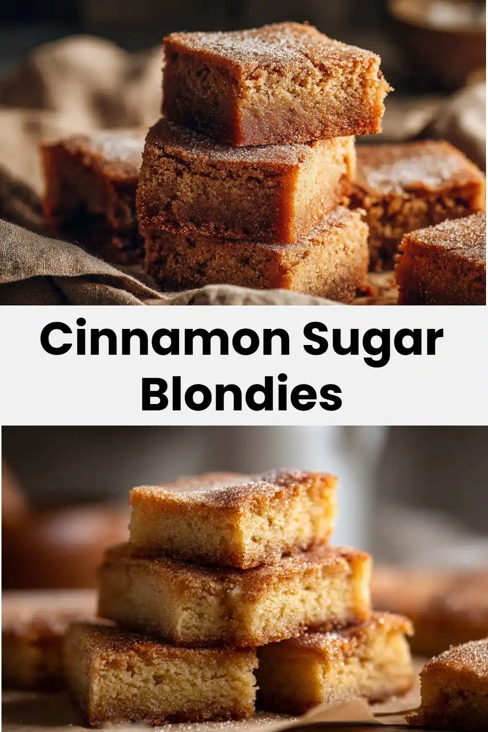 Cinnamon Sugar Blondies