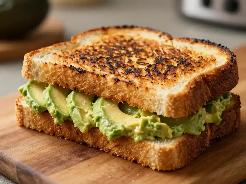 Creamy Avocado Grilled Cheese