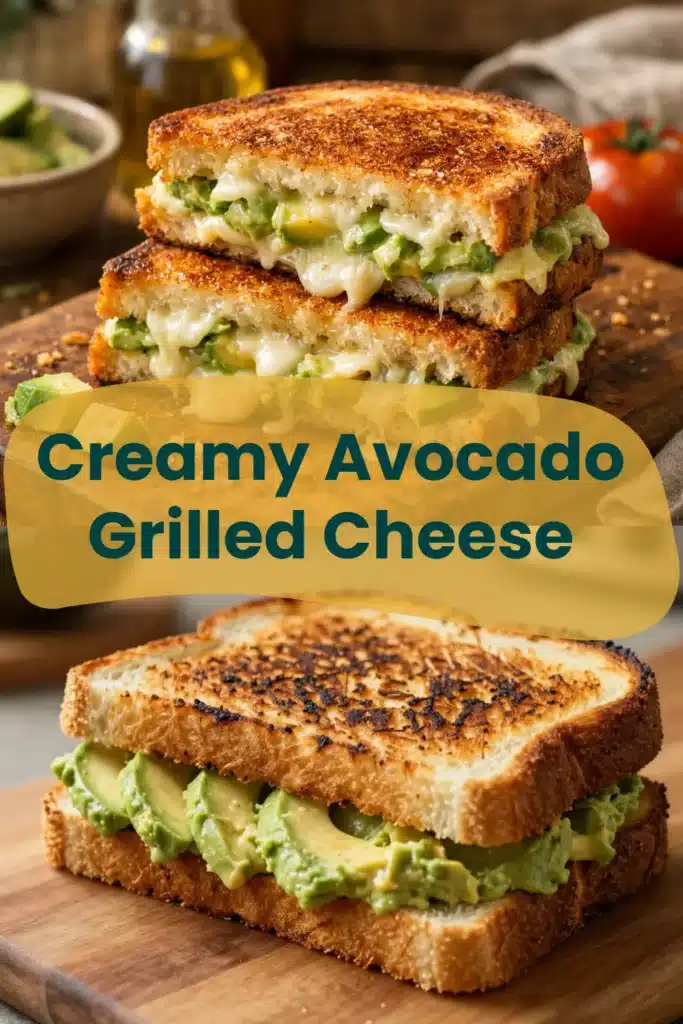Creamy Avocado Grilled Cheese
