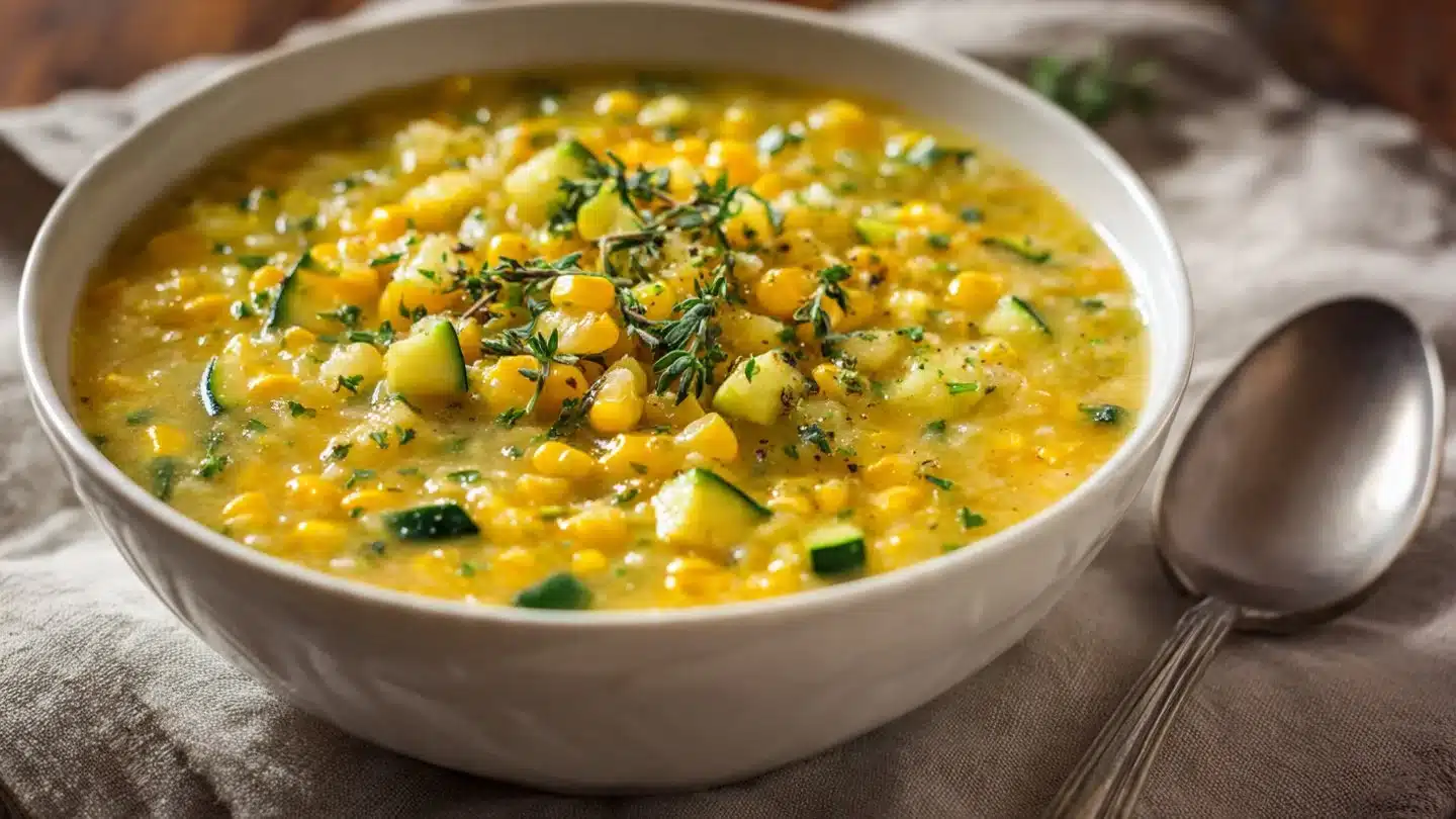 Creamy Corn and Zucchini Chowder