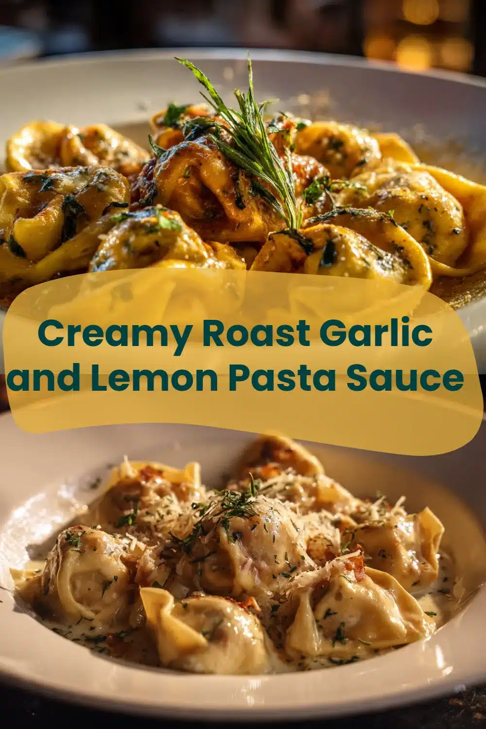 Creamy Roast Garlic and Lemon Pasta Sauce