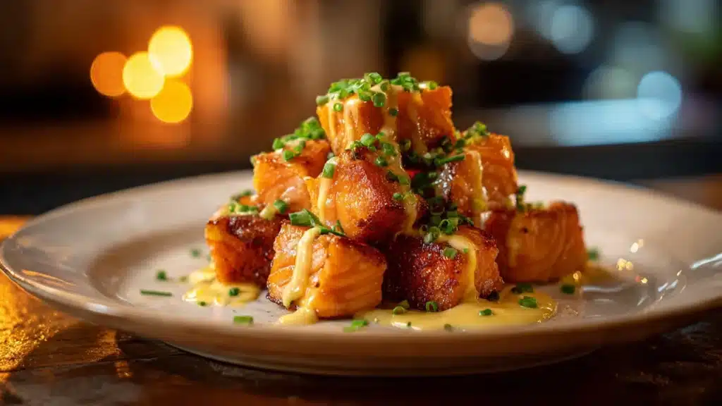 Crispy Bang Bang Salmon Bites