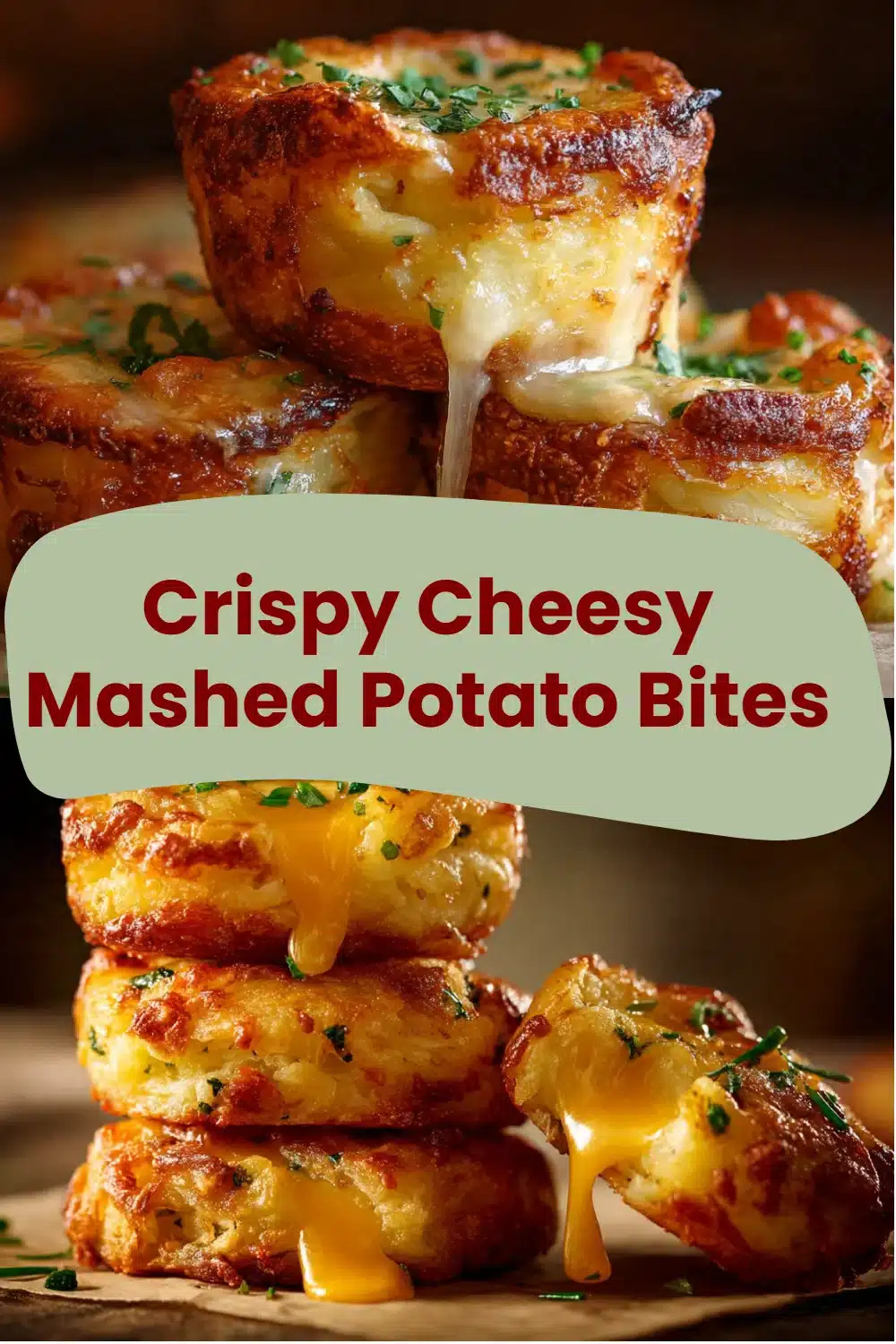 Crispy Cheesy Mashed Potato Bites