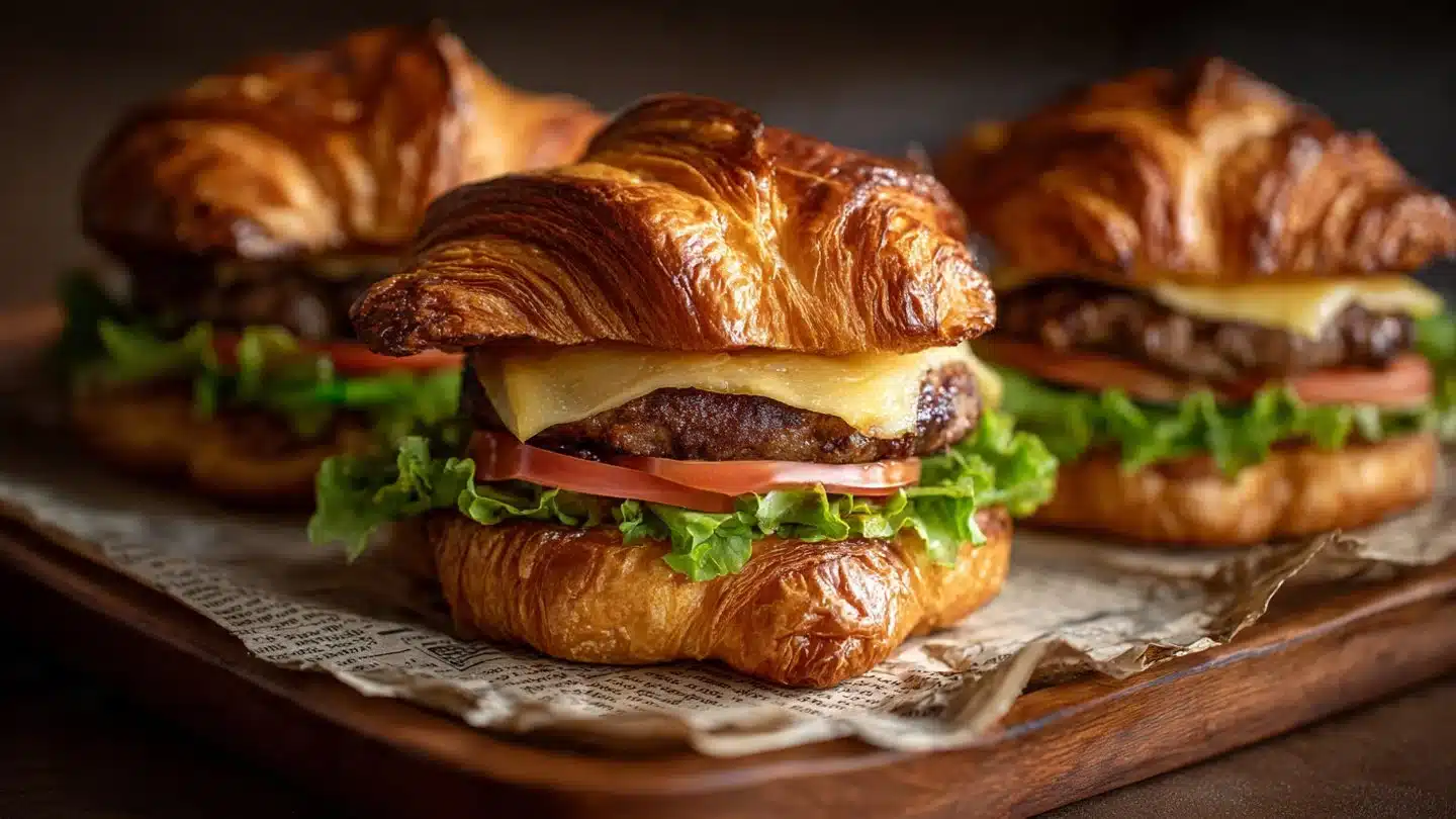 Croissant Smash Burgers