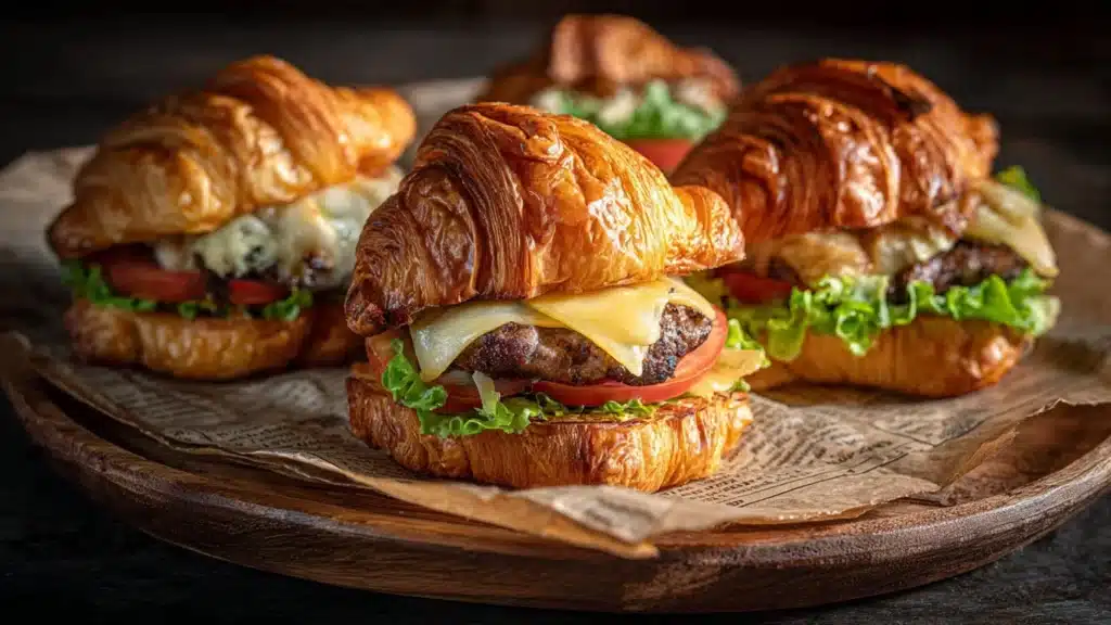 Croissant Smash Burgers