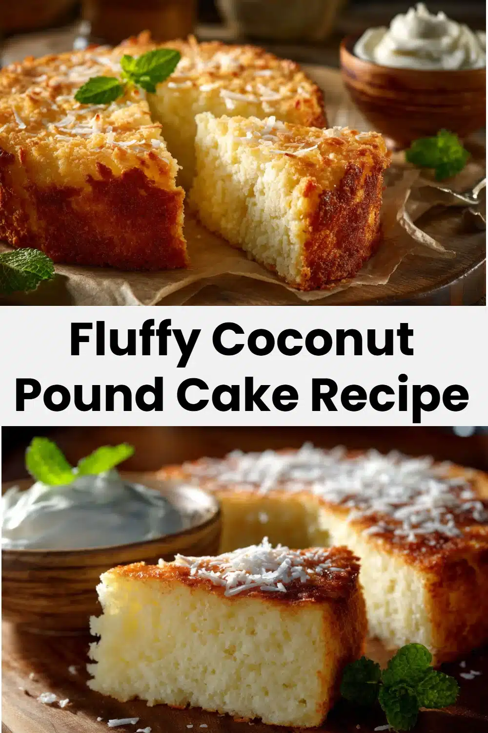 Fluffy Coconut Pound Cake Recipe