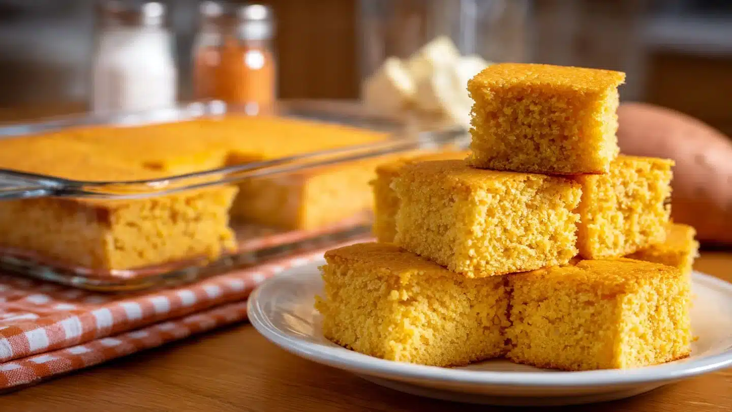 Fluffy Sweet Potato Cornbread