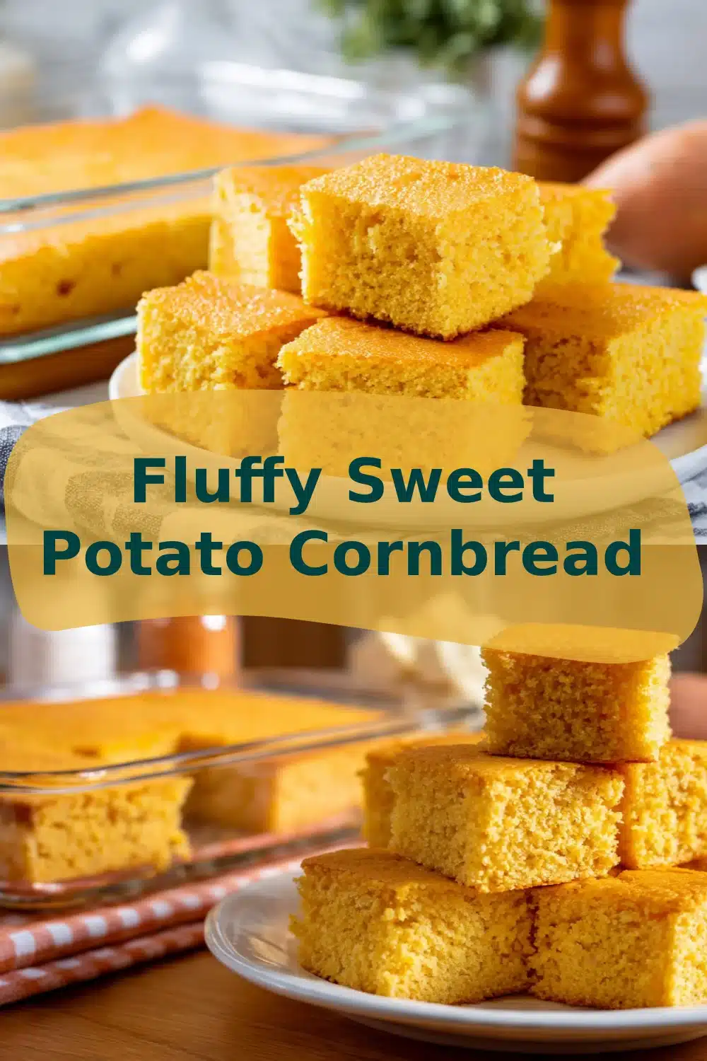 Fluffy Sweet Potato Cornbread
