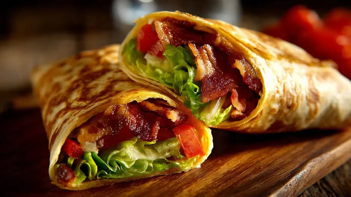 Healthy BLT Wraps with Secret Sauce