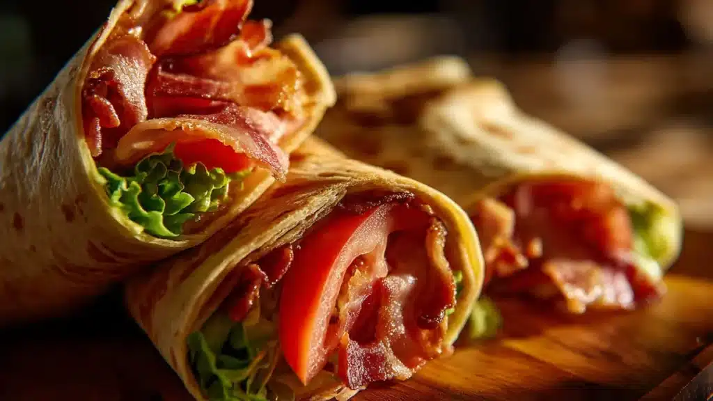 Healthy BLT Wraps with Secret Sauce