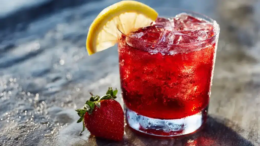 The Best Hibiscus Tea Strawberry-Lemonade Refresher