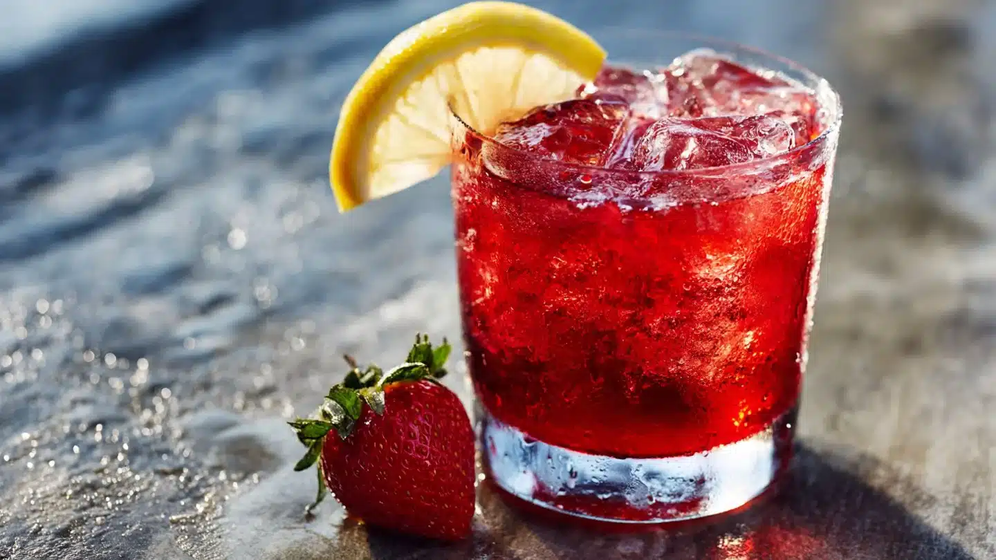 Hibiscus Tea Strawberry-Lemonade Refresher