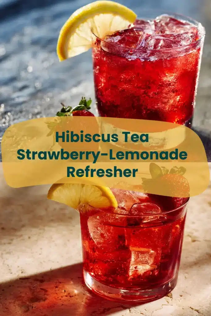 Hibiscus Tea Strawberry-Lemonade Refresher