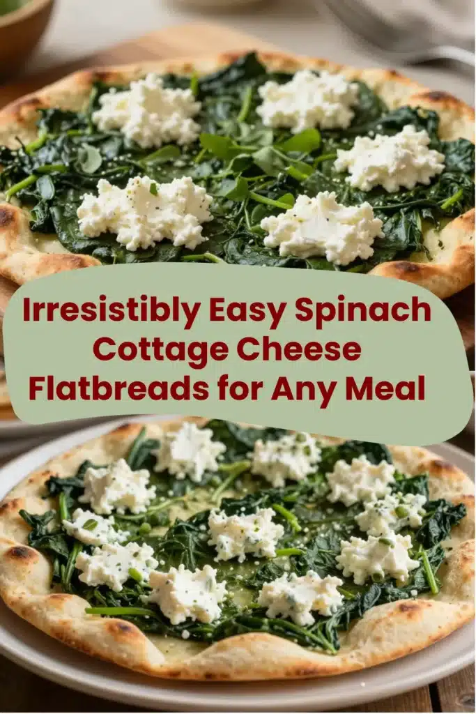 Irresistibly Easy Spinach Cottage Cheese Flatbreads for Any Meal