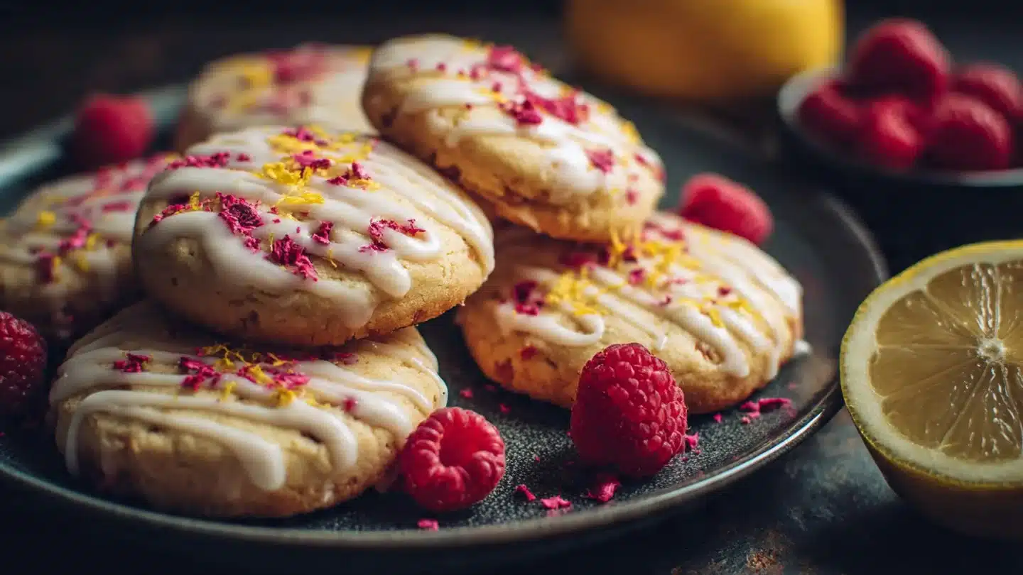 Zesty Lemon Raspberry Cookies — Bright, Tart, and Ridiculously Easy