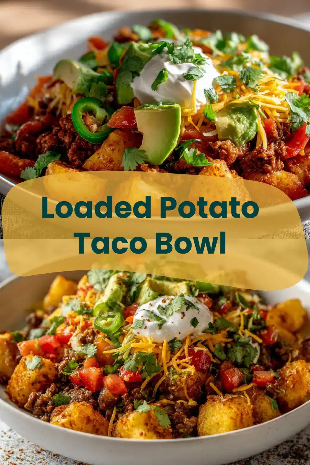 Loaded Potato Taco Bowl