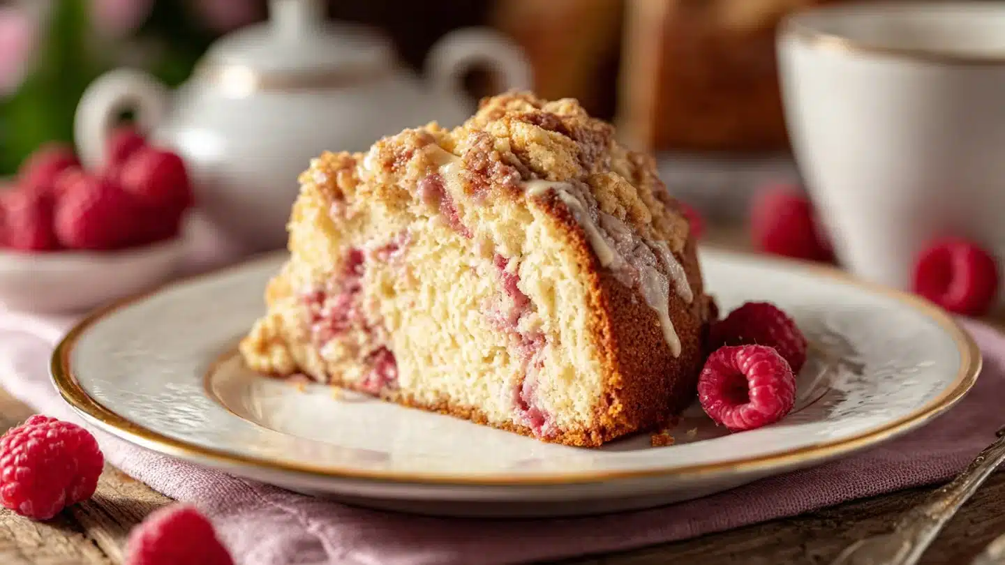 Raspberry Cream Cheese Coffee Cake