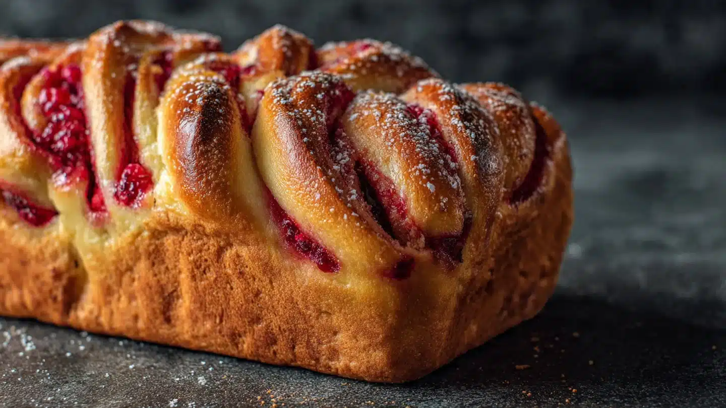 Raspberry Swirl Brioche Loaf That Actually Delivers