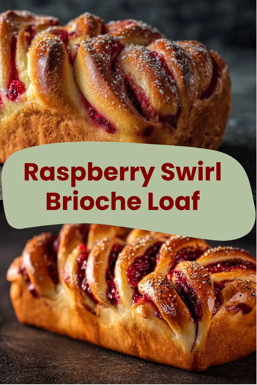 Raspberry Swirl Brioche Loaf