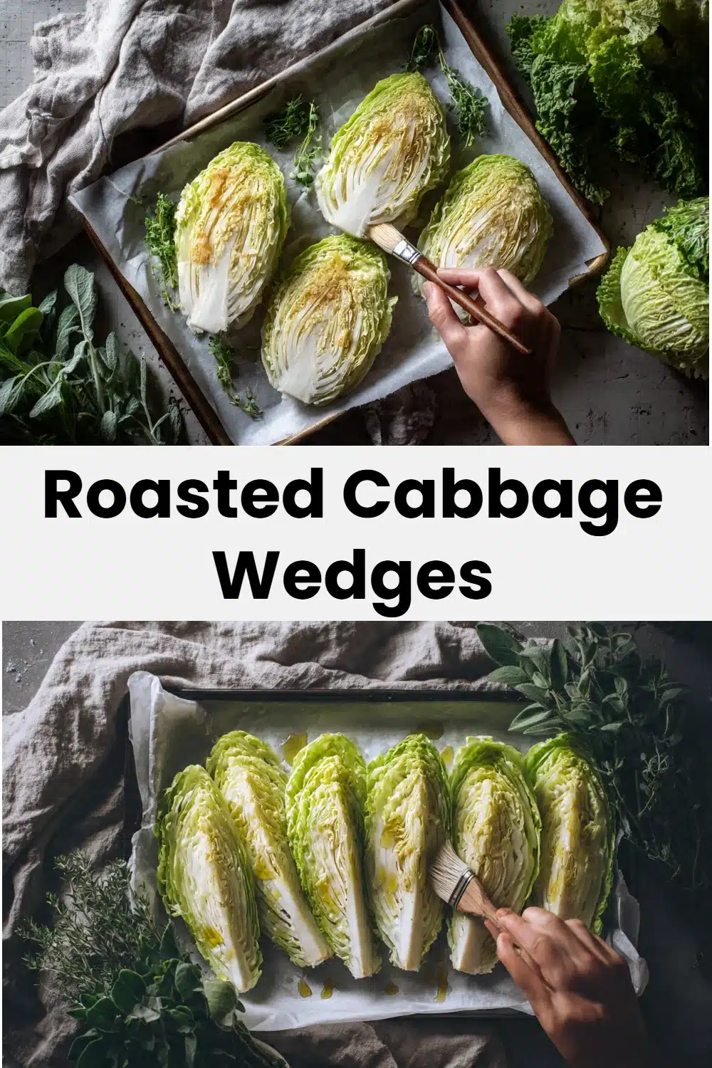 Roasted Cabbage Wedges
