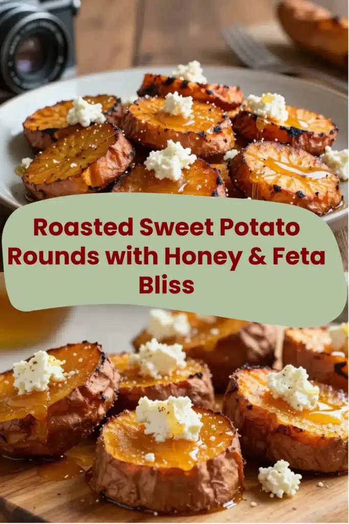 Roasted Sweet Potato Rounds with Honey & Feta Bliss