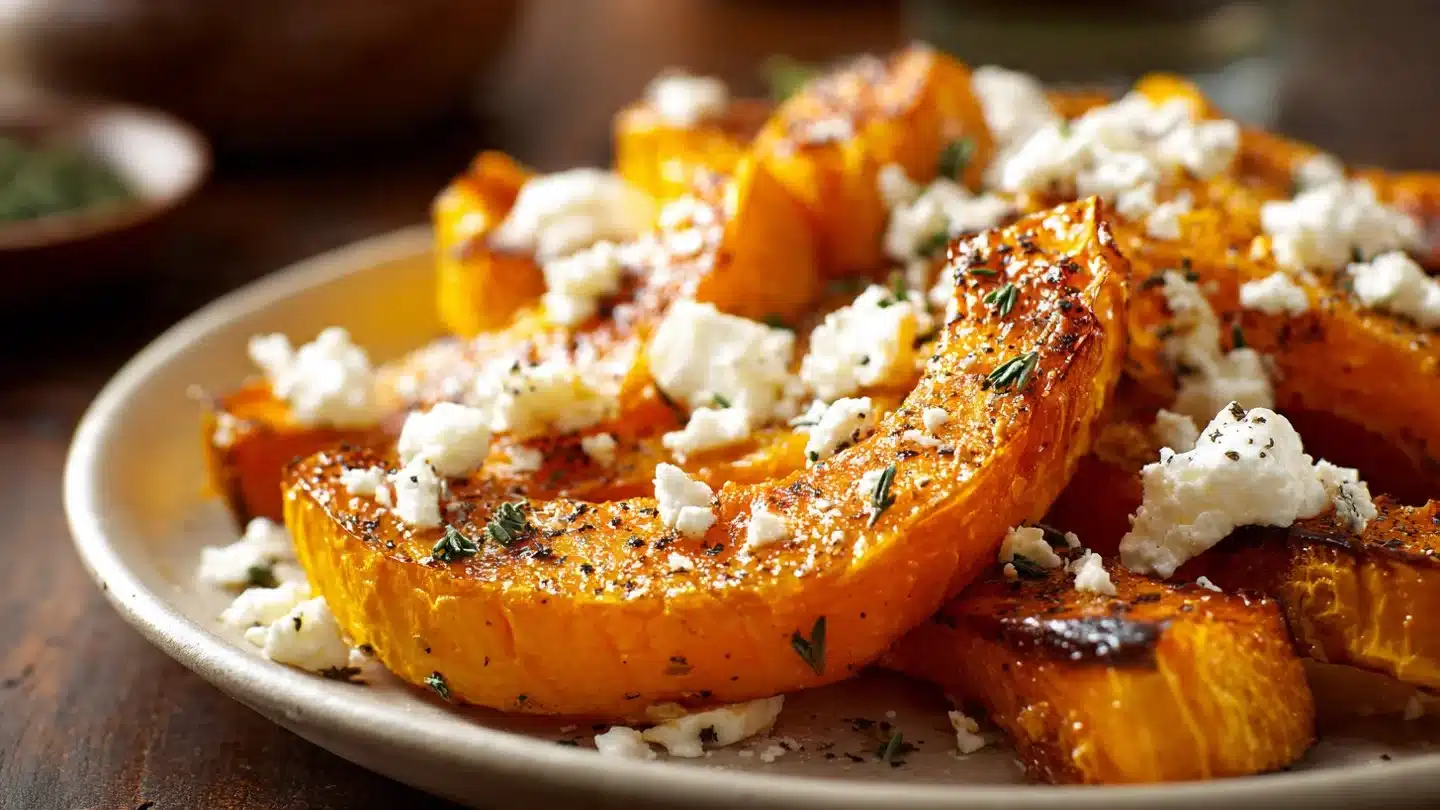 Roasted Sweet Potato Rounds with Honey & Feta Bliss