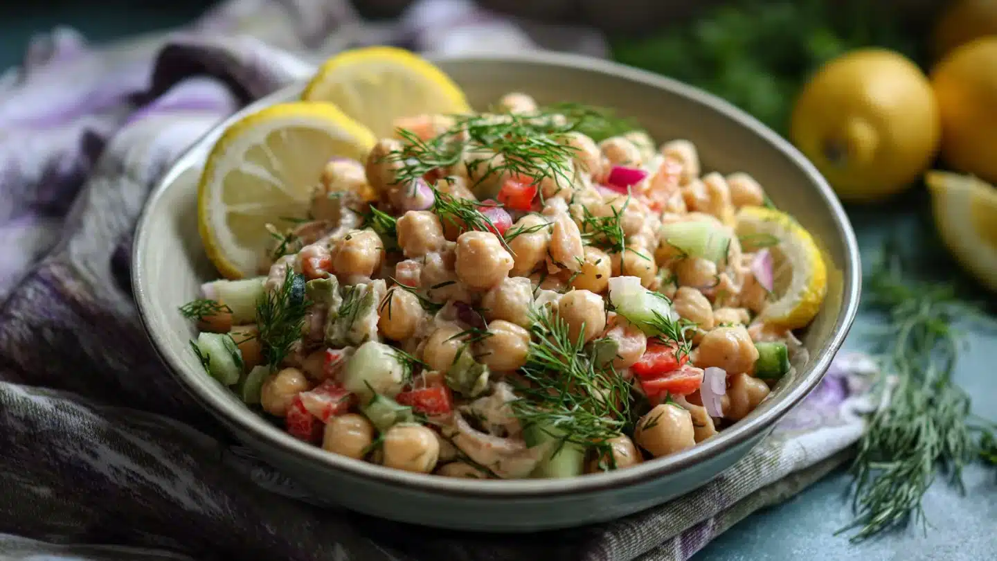 Simple Tuna Chickpea Salad