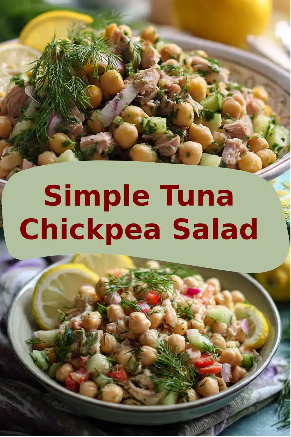 Simple Tuna Chickpea Salad