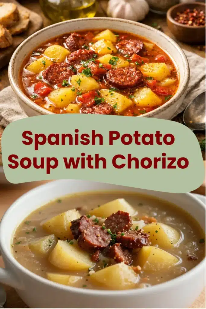 Spanish Potato Soup with Chorizo
