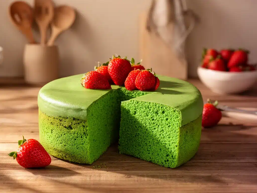 Strawberry Matcha Cake