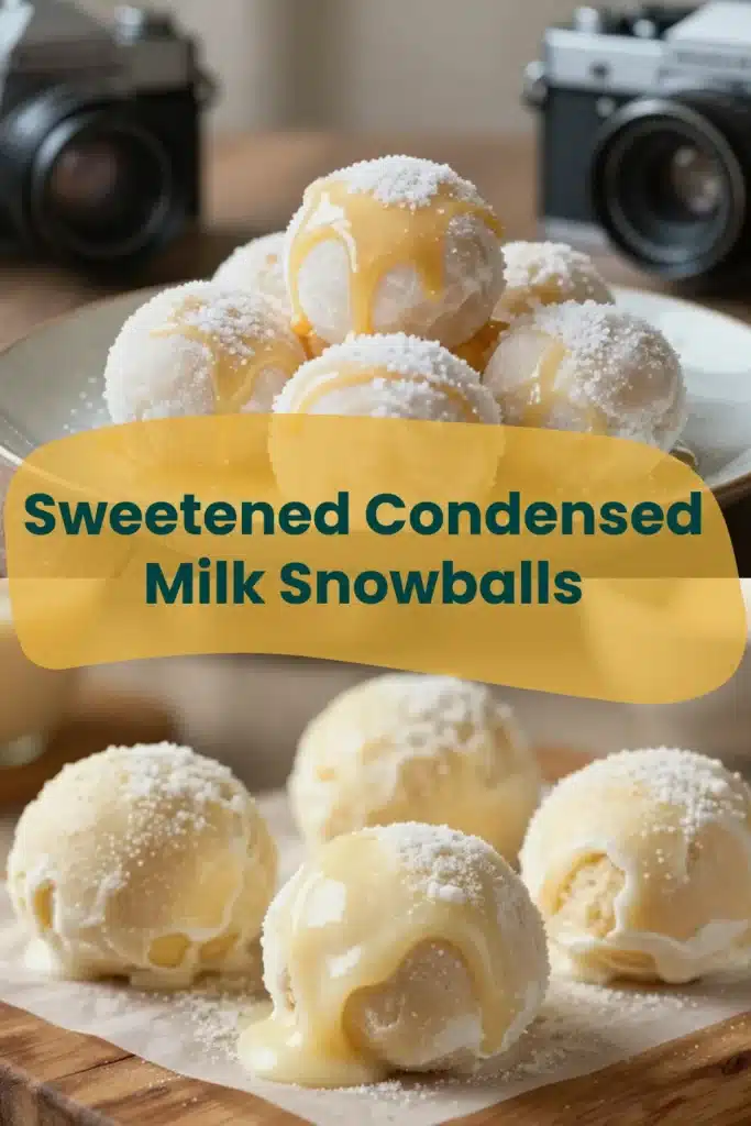 Sweetened Condensed Milk Snowballs