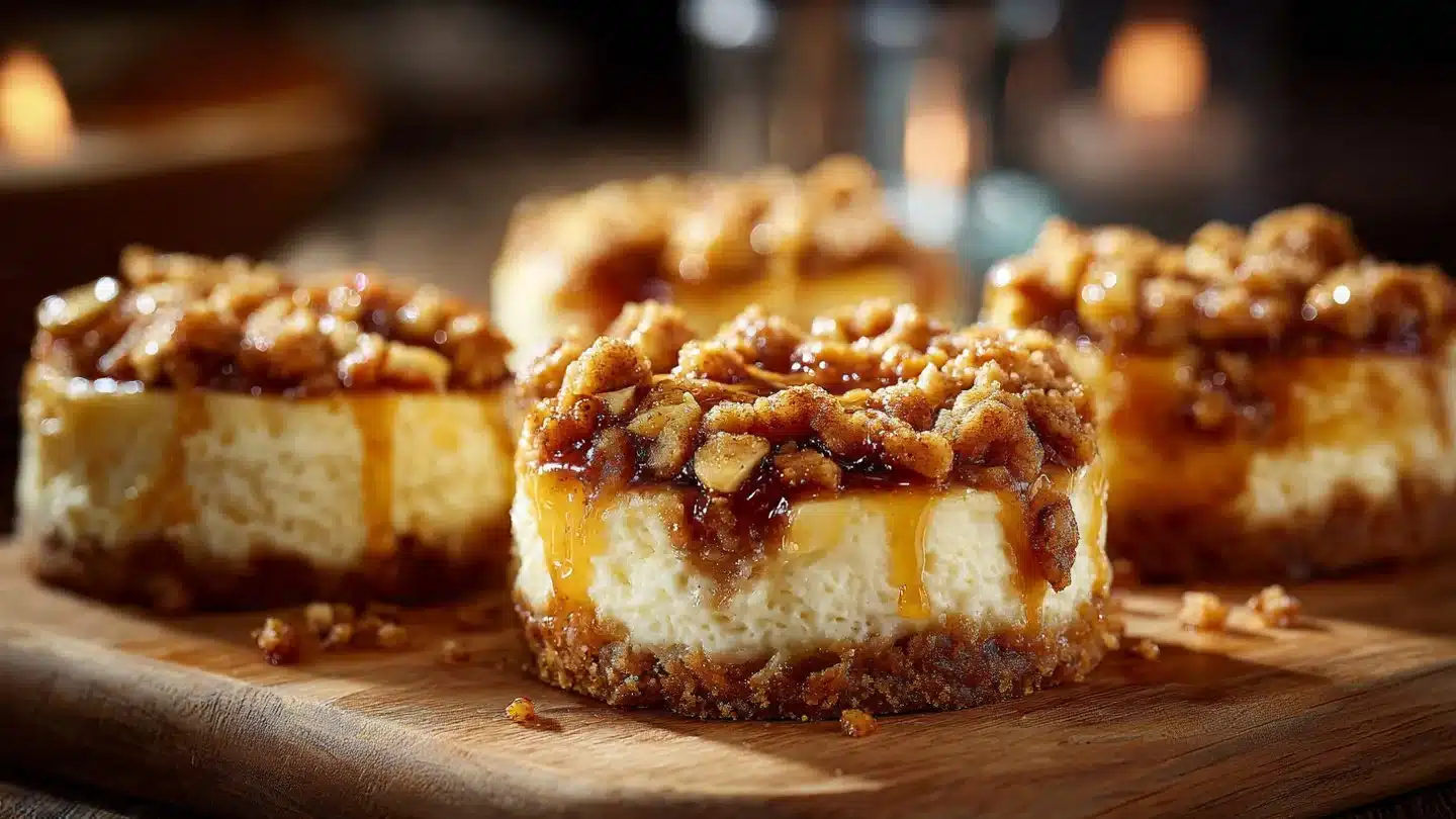 Apple Crisp Mini Cheesecake