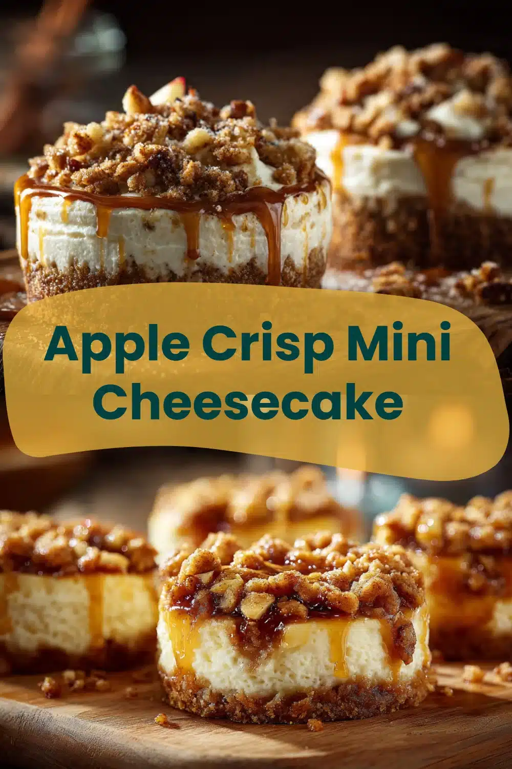 Apple Crisp Mini Cheesecake