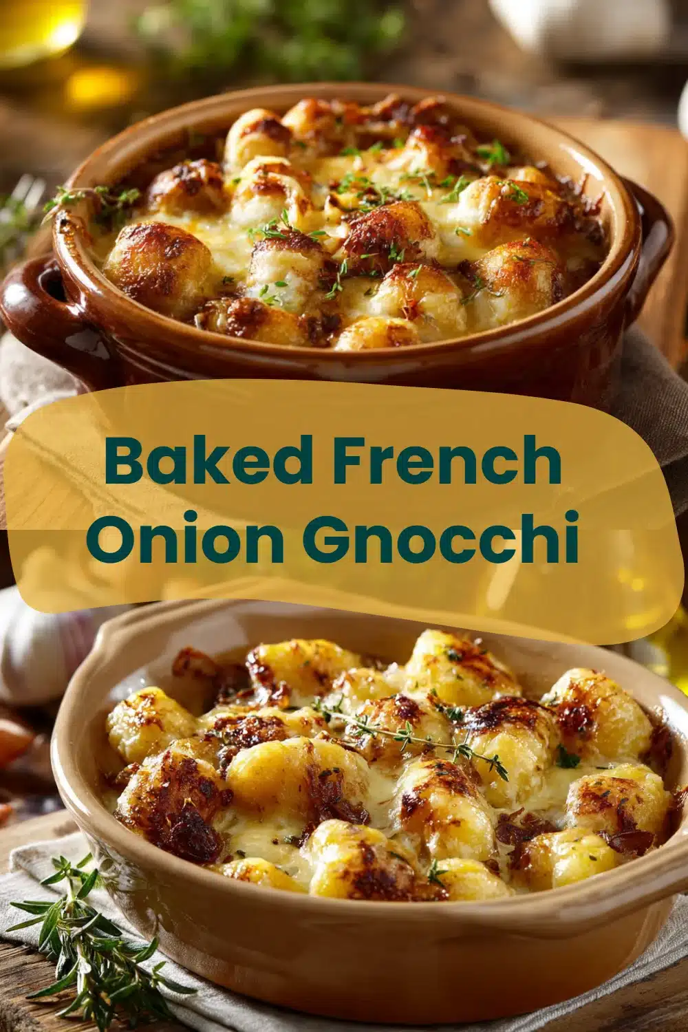 Baked French Onion Gnocchi