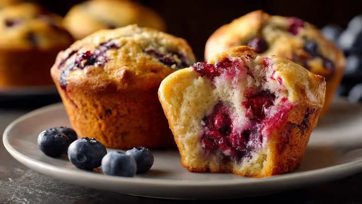 Blueberry Cream Cheese Muffins