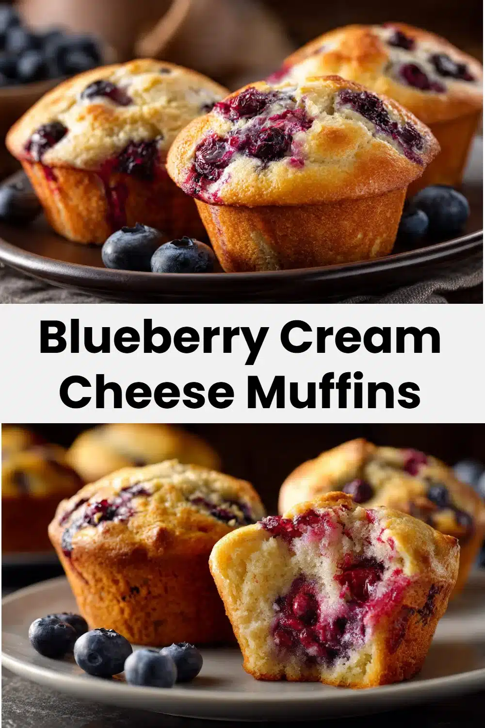 Blueberry Cream Cheese Muffins