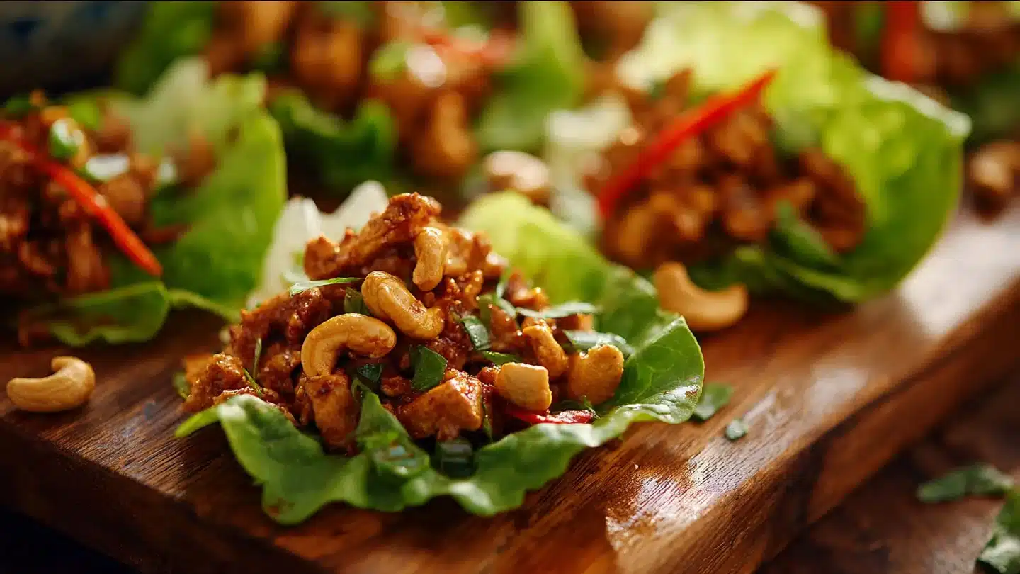 Cashew Chicken Lettuce Wraps: A Fresh Twist on a Classic Delight!