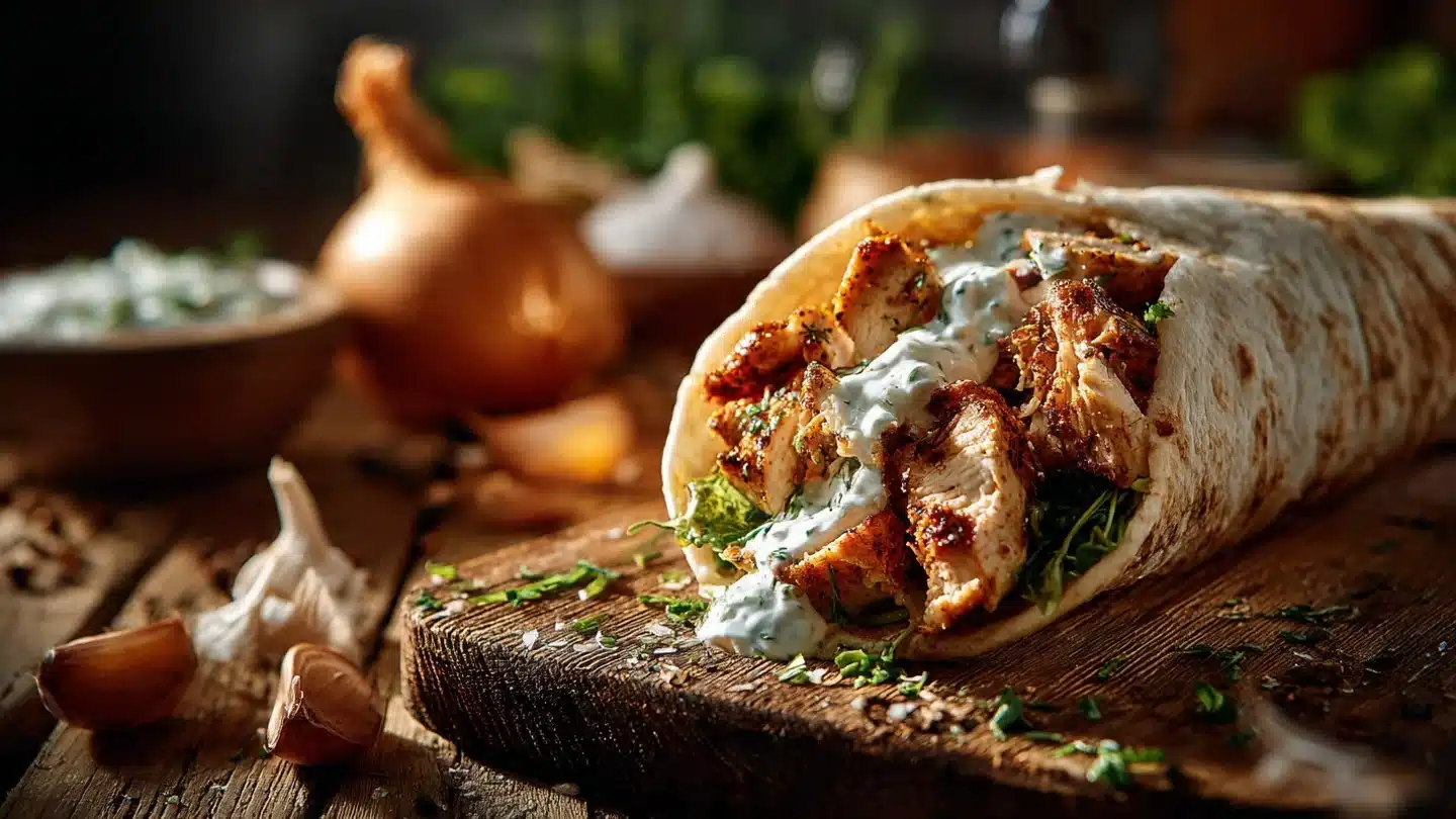 Chicken Shawarma with Garlic Sauce